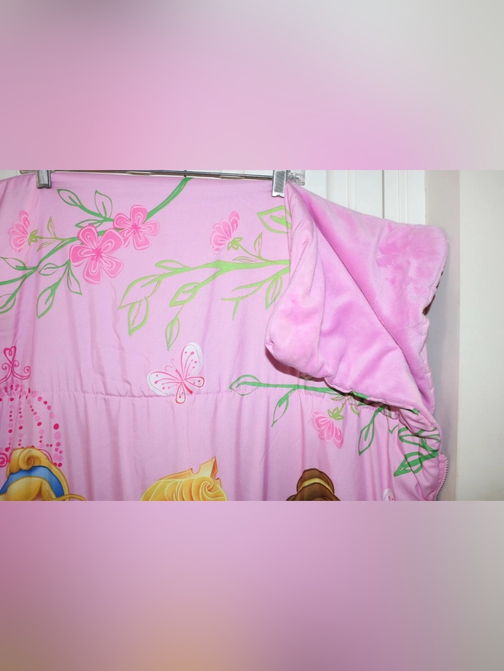 Disney Princess Sleeping Bag and Matching Pillow - Picture 3 of 4